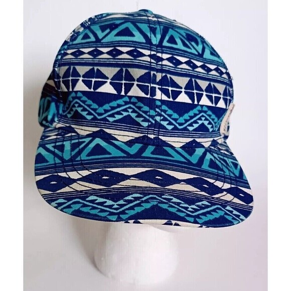 Hollister Hat Unisex Blue Tribal Snapback Adjustable Cap One Size Men's  Women - Picture 1 of 8